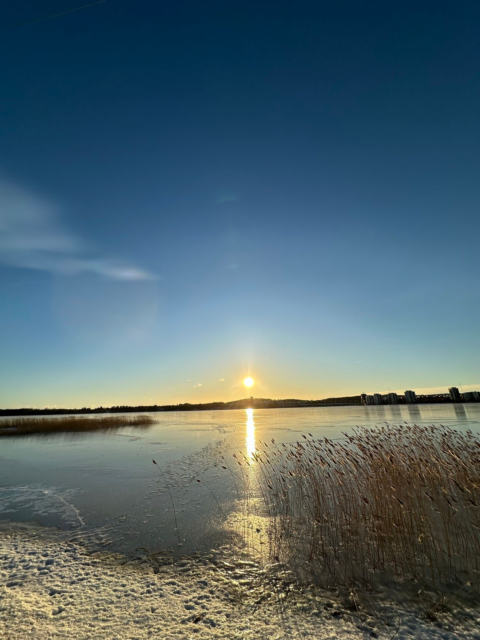 Aurinkoinen Jyväsjärvi.